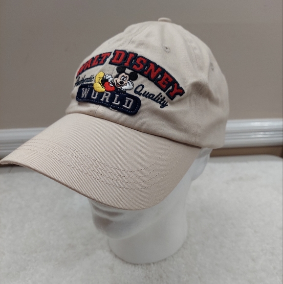 Authentic Walt Disney embroidered natural color adjustable basketball cap. - Picture 2 of 8